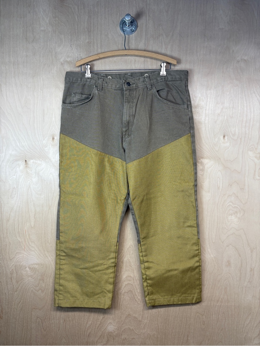Vintage Wrangler Two-Tone Utility Pants in Olive
